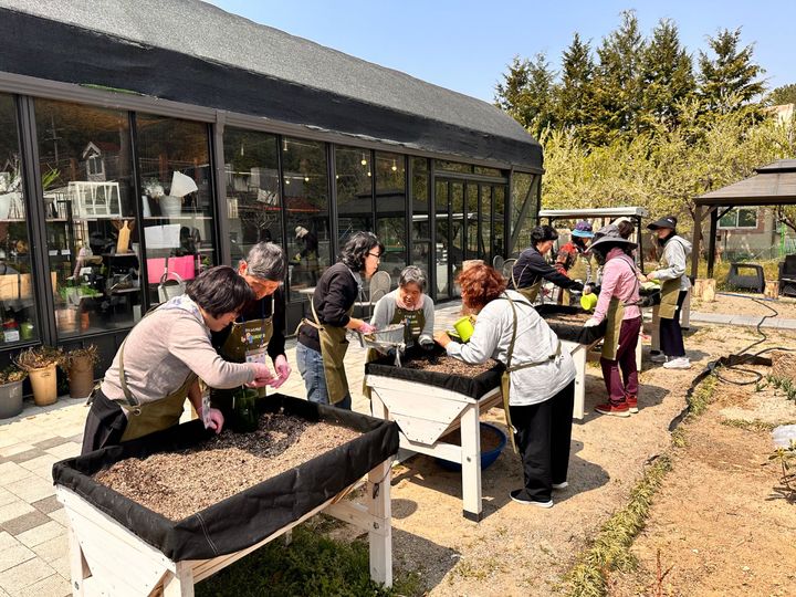 [진주=뉴시스]진주시, 누리봄 이여기 치유농장.(사진=경남농업기술원 제공).2025.10.20.photo@newsis.com *재판매 및 DB 금지