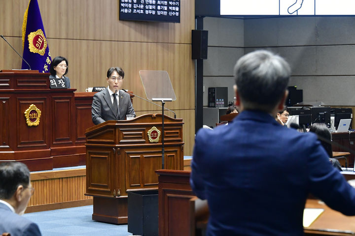 시정질문하는 박필순 의원. (사진=시의회 제공) *재판매 및 DB 금지