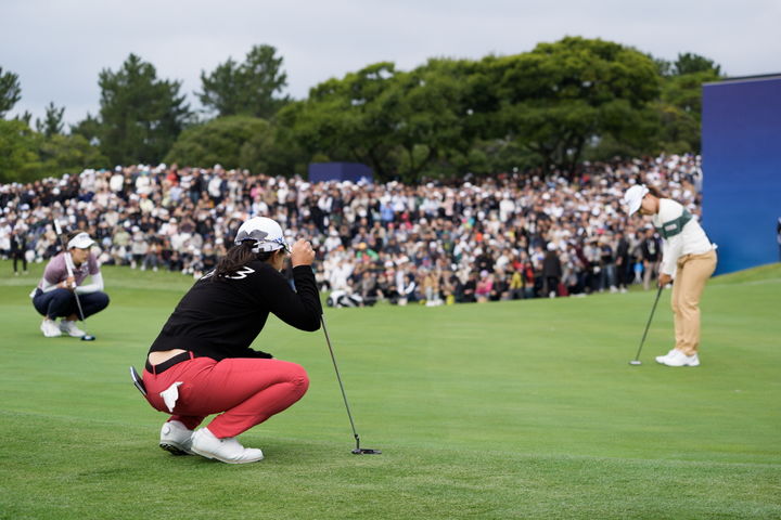 [서울=뉴시스] 지난 16일부터 19일까지 나흘간 전남 해남군 파인비치 골프링크스에서 국내 유일의 미국 여자프로골프(LPGA) 정규 투어 대회인 'BMW 레이디스 챔피언십 2025' 대회 진행 모습. (사진=BMW 코리아 제공) 2025.10.20 photo@newsis.com *재판매 및 DB 금지