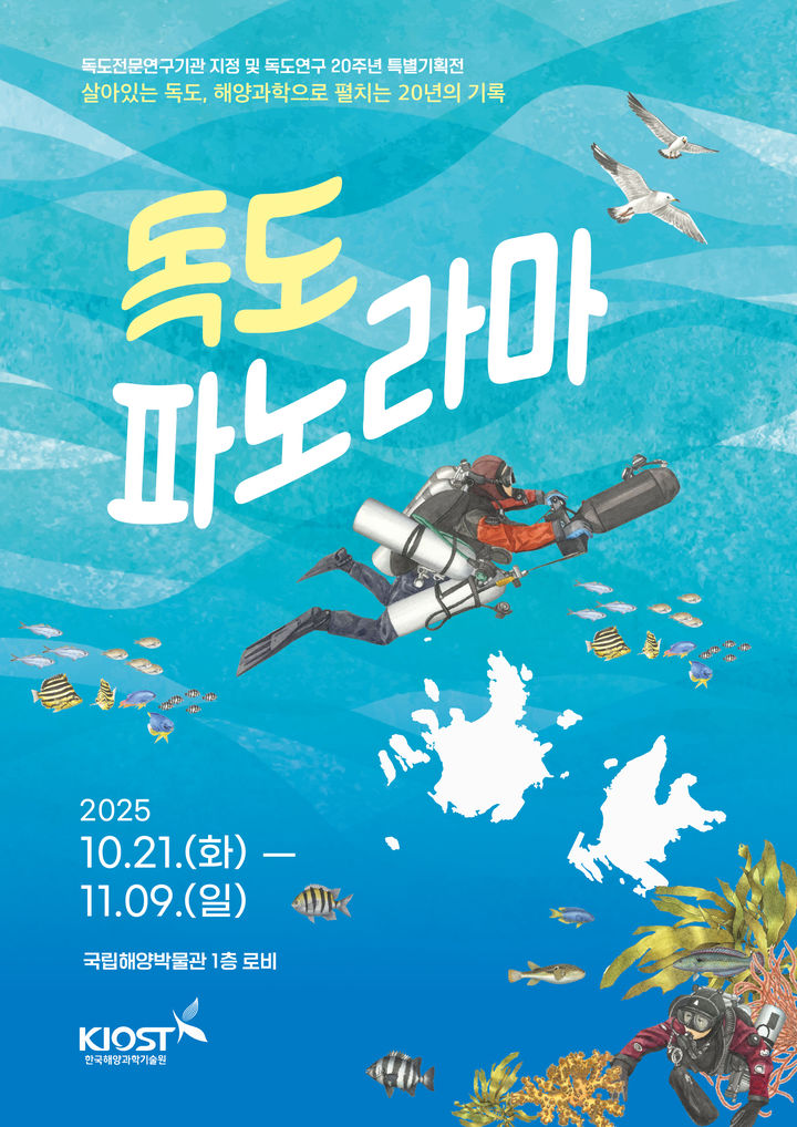 [부산=뉴시스] '독도 파노라마' 포스터. (사진=한국해양과학기술원 제공) 2025.10.20. photo@newsis.com *재판매 및 DB 금지