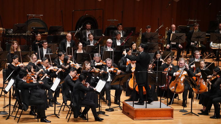 [서울=뉴시스] 지난 19일 서울 서초구 예술의전당 콘서트홀에서 열린 '리오 쿠오크만, 선우예권 & 홍콩필하모닉오케스트라' 공연 모습. (사진=예술의전당 제공) 2025.10.20. photo@newsis.com *재판매 및 DB 금지