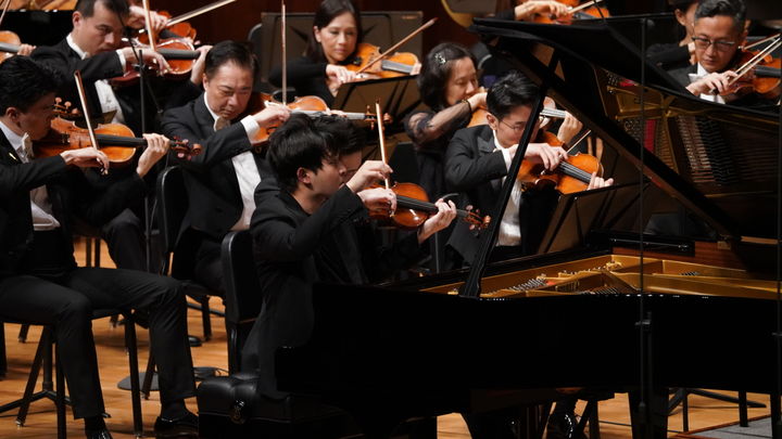 [서울=뉴시스] 지난 19일 서울 서초구 예술의전당 콘서트홀에서 열린 '리오 쿠오크만, 선우예권 & 홍콩필하모닉오케스트라' 공연 모습. (사진=예술의전당 제공) 2025.10.20. photo@newsis.com *재판매 및 DB 금지