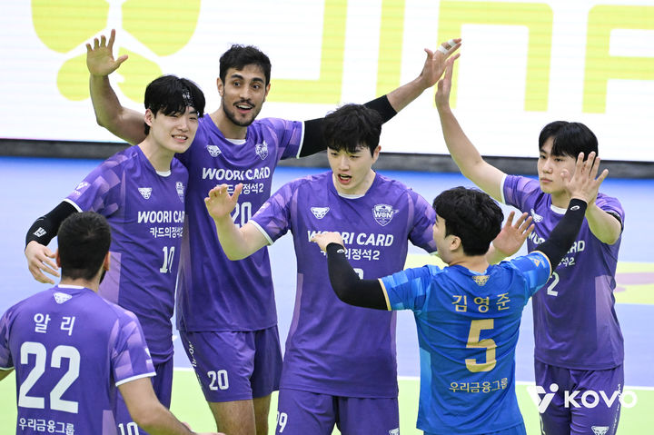 남자배구 우리카드. (사진=KOVO 제공). 2025.10.20. *재판매 및 DB 금지