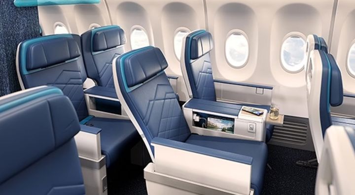 [뉴시스] 캐나다 저가 항공사 웨스트젯(WestJet)이 일부 항공편에서 이코노미석 등받이 조정 기능(리클라이닝)을 유료 옵션으로 전환하겠다고 발표했다. (사진 = 웨스트젯 누리집 캡처) 2025.10.21. *재판매 및 DB 금지