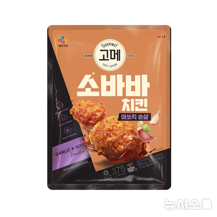 CJ제일제당, 2000만 봉 팔린 '고메 소바바치킨' 마늘맛 출시