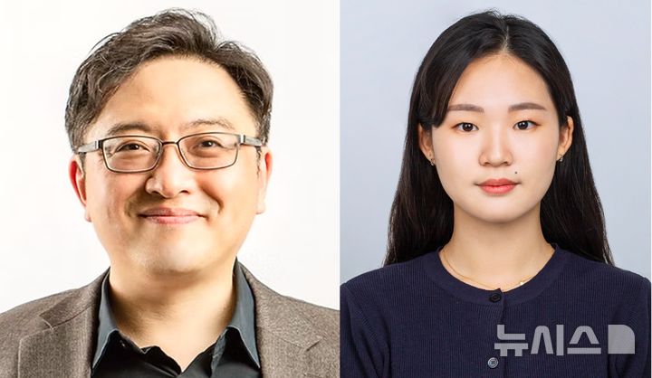 [포항=뉴시스] 송종우 기자 = 포스텍 IT융합공학과·기계공학과·전자전기공학과·융합대학원 박성민 교수, 황민주 석사 연구팀이 누구나 이용할 수 있는 혈당 관리 AI인 'DA-CMTL' 인공지능(AI) 모델을 개발했다. 사진은 포스텍 박성민(왼쪽) 교수와 황민주 석사. (사진=포스텍 제공) 2025.10.21. photo@newsis.com 