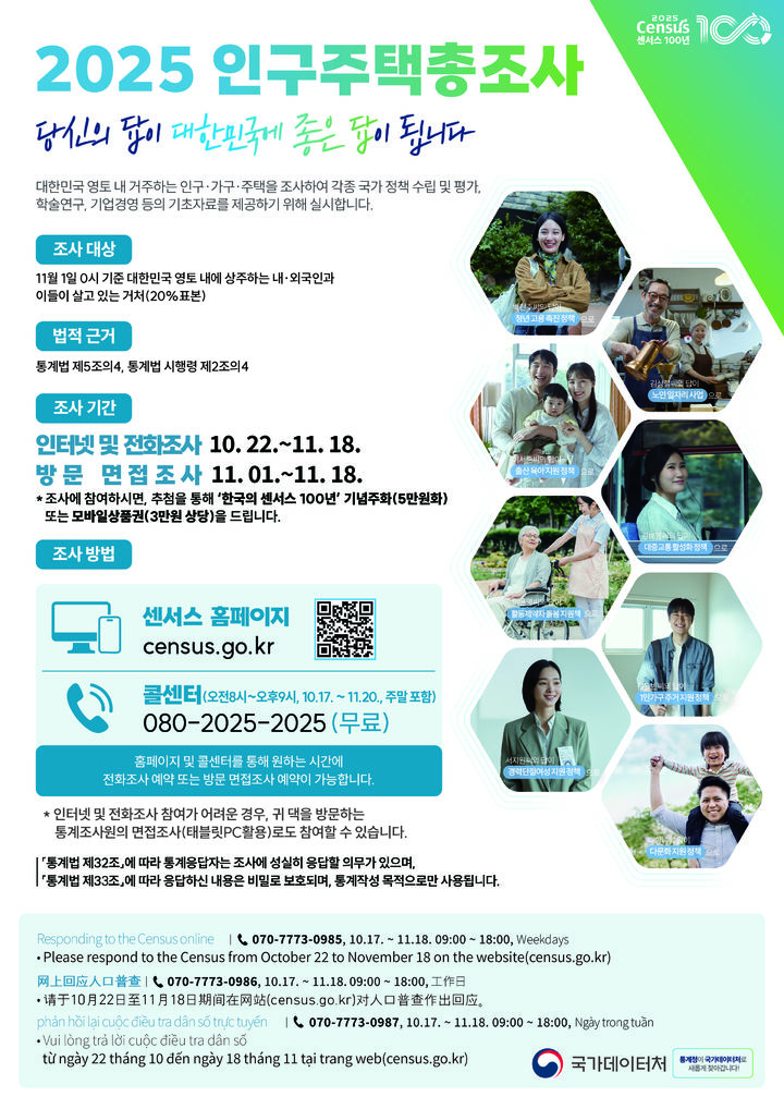 [양양=뉴시스] 2025 양양군 인구주택총조사 안내 홍보물.(사진=양양군 제공)photo@newsis.com *재판매 및 DB 금지