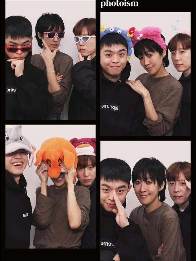 [서울=뉴시스] 홍진경은 20일 자신의 소셜미디어에 "그리의 하루"라는 글과 함께 여러 장의 사진을 올렸다. 사진에는 홍진경과 남창희가 해병대 복무 중 휴가를 나온 그리와 함께 시간을 보내는 모습이 담겼다. (사진=홍진경 인스타그램 캡처) 2025.10.21. photo@newsis.com *재판매 및 DB 금지