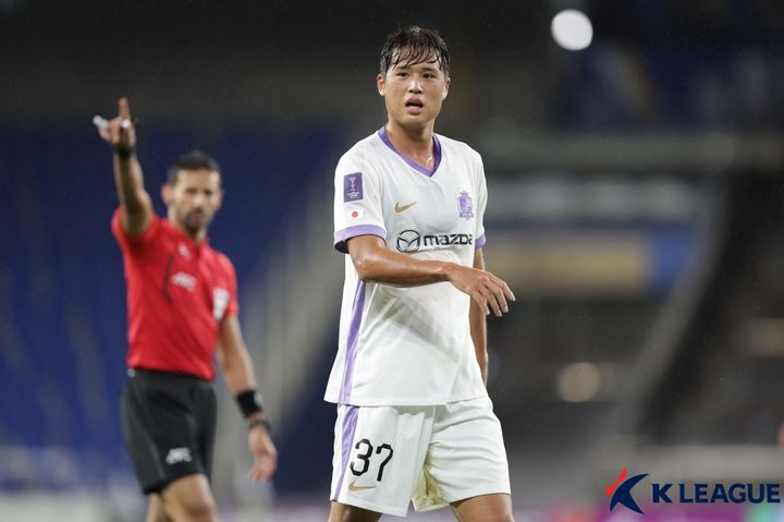 [서울=뉴시스] 일본 산프레체 히로미사의 김주성. (사진=한국프로축구연맹 제공) *재판매 및 DB 금지