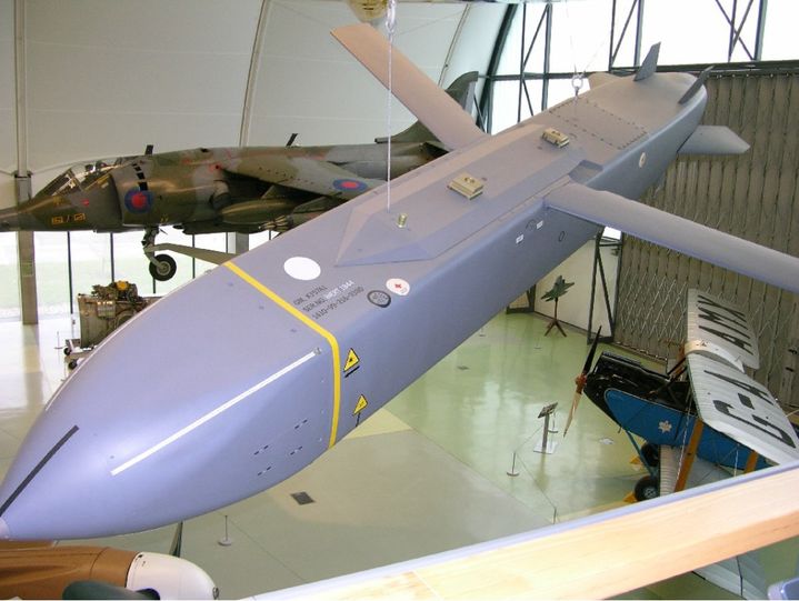 [서울=뉴시스] 영국 항공기 발사 지대공 중장거리 미사일 스톰 섀도우. (출처: 영국 로열에어포스뮤지엄) 2025.10.23. *재판매 및 DB 금지