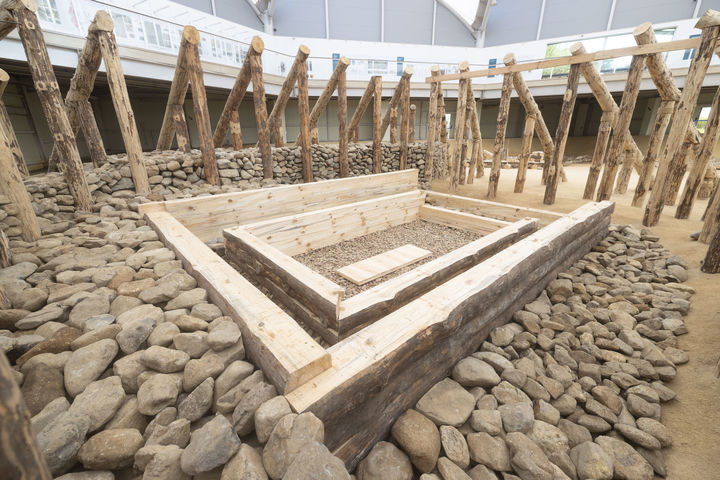 [서울=뉴시스] 경주 쪽샘 44호분 축조실험 8단계 모습 (사진=국가유산청 제공) 2025.10.22. photo@newsis.com *재판매 및 DB 금지