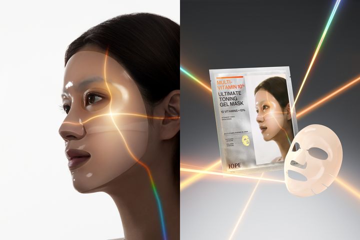 [서울=뉴시스] 아모레퍼시픽 스킨케어 브랜드 아이오페가 '멀티 비타민 10% 얼티밋 토닝 겔 마스크'를 출시한다고 22일 밝혔다. (사진=아모레퍼시픽 제공) *재판매 및 DB 금지