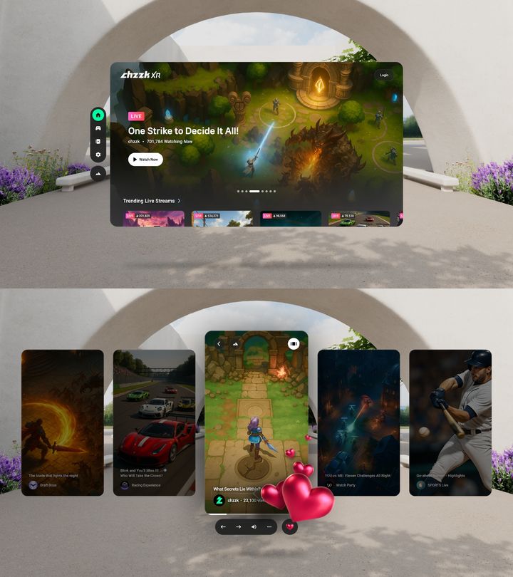 [서울=뉴시스] 구글 플레이에 출시한 네이버 '치지직 XR' 앱 사진 예시 (사진=구글 플레이 '치지직 XR' 캡처) *재판매 및 DB 금지