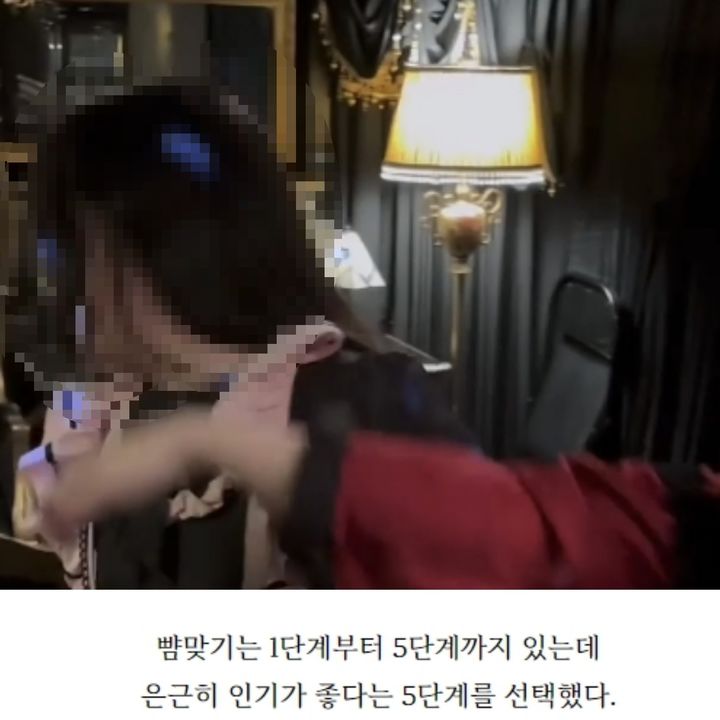 [서울=뉴시스] 지난해 국회 보건복지위원회 식품의약품안전처 대상 국정감사에서 더불어민주당 김남희 의원은 메이드 카페 메뉴에서 사랑의 회초리, 사랑의 뺨맞기 등이 판매되고 있다는 사실을 공개했다. (사진=온라인 블로그 후기 및 동영상 캡처) 2025.10.22. photo@newsis.com *재판매 및 DB 금지
