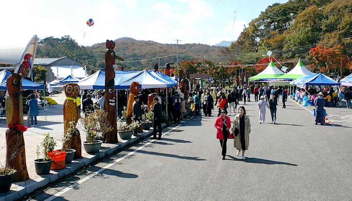 [순창=뉴시스] 지난 2024년 '제28회 추령장승축제' 행사장 풍경. (사진=뉴시스 DB). photo@newsis.com *재판매 및 DB 금지