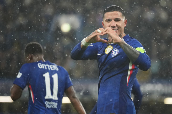 [런던=AP/뉴시스]첼시, 아약스 5-1 대파. 2025.10.22.