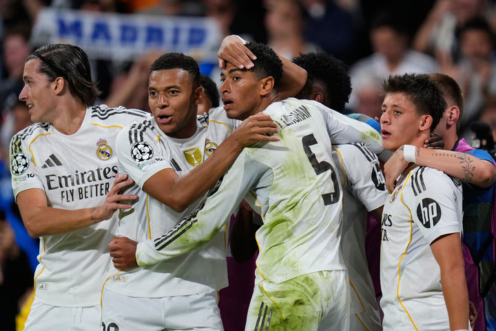 [마드리드=AP/뉴시스]레알 마드리드, 유벤투스에 1-0 신승. 2025.10.22.