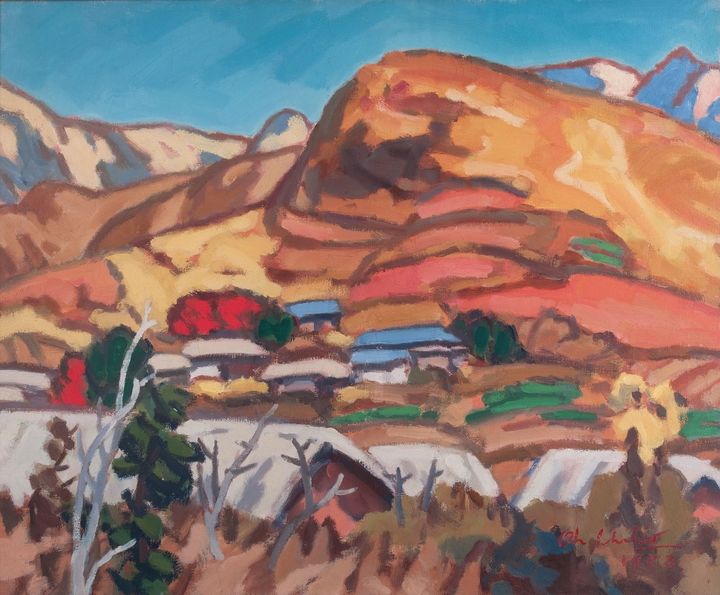 [영암=뉴시스] 오지호 화백의 작품 '추경'. (사진=영암군 제공) 2025.10.23. photo@newsis.com *재판매 및 DB 금지