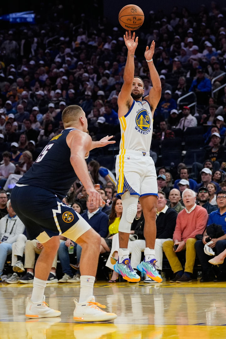 [샌프란시스코=AP/뉴시스] 미국프로농구(NBA) 골든스테이트 워리어스의 스테픈 커리. 2025.10.23.