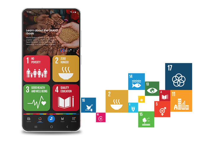 삼성전자가 2019년 출시한 '삼성 글로벌골즈 앱'을 통해 지난 6여년 동안 누적 기부금 2200만 달러(약 300억원)를 돌파했다고 24일 밝혔다. (사진=삼성전자 제공) *재판매 및 DB 금지