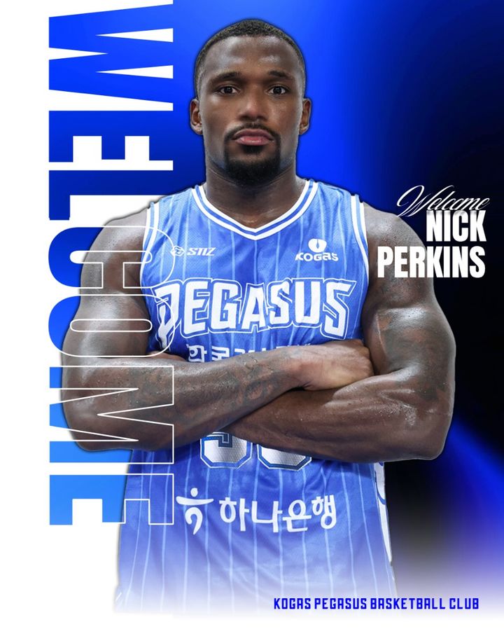 [서울=뉴시스] 프로농구 대구 한국가스공사의 닉 퍼킨스. (사진=한국가스공사 SNS 캡처) *재판매 및 DB 금지