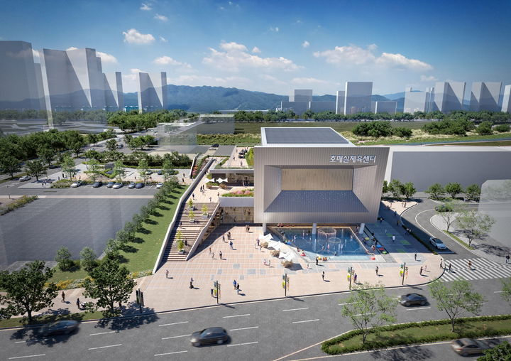 [수원=뉴시스] 호매실 체육센터 조감도. (사진=수원시 제공) 2025.10.24. photo@newsis.com *재판매 및 DB 금지