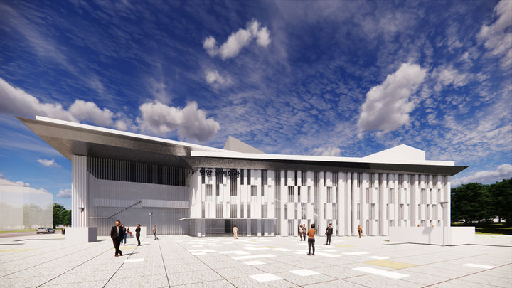 [영암=뉴시스] 전남 영암군 문화예술회관 조감도. (사진=영암군 제공) 2025.10.24. photo@newsis.com *재판매 및 DB 금지