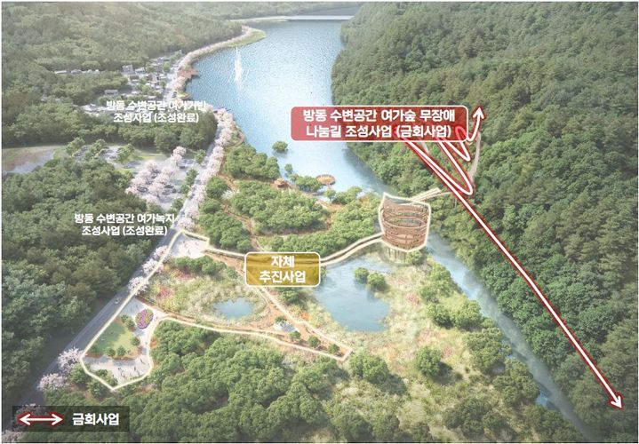 [대전=뉴시스]대전 방동 윤슬거리 나눔길 조성사업 조감도. 2025. 10. 26 photo@nwsis.com *재판매 및 DB 금지