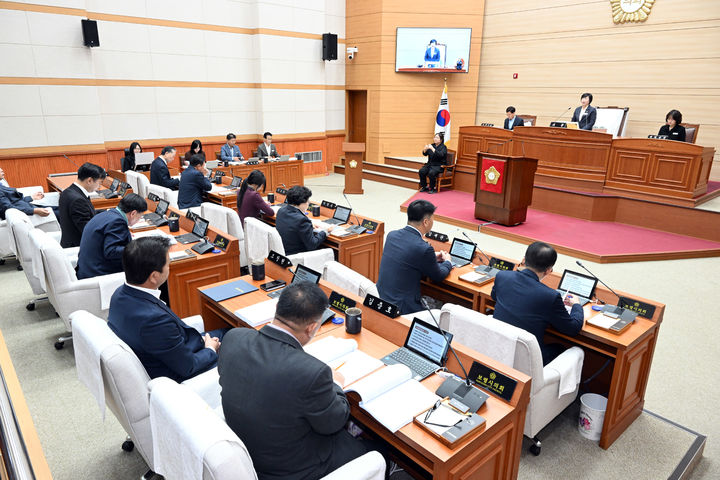 [보령=뉴시스] 보령시의회 제270회 임시회 폐회식 모습. (사진=보령시의회 제공) 2025.10.27. photo@newsis.com *재판매 및 DB 금지