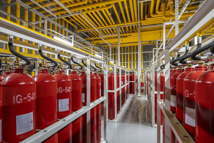 [서울=뉴시스] 세종시에 위치한 네이버 데이터센터 '각 세종' 내 소화가스실 (사진=네이버 제공) *재판매 및 DB 금지