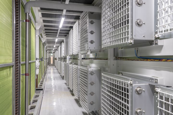 [서울=뉴시스] 세종시에 위치한 네이버 데이터센터 '각 세종' 공조시스템 내부 (사진=네이버 제공) *재판매 및 DB 금지