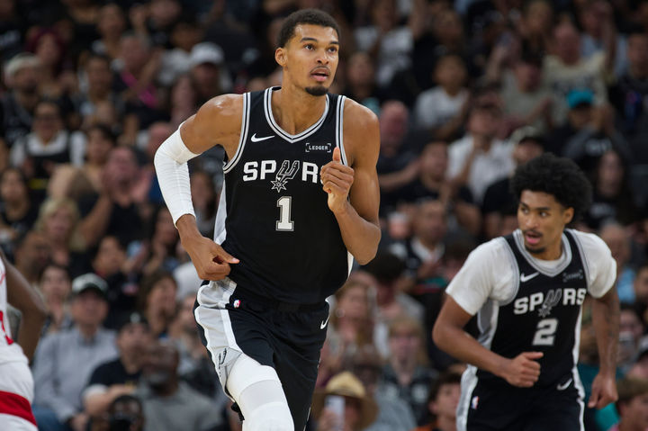 [샌안토니오=AP/뉴시스] 미국프로농구(NBA) 샌안토니오 스퍼스의 빅토르 웸반야마. 2025.10.27.