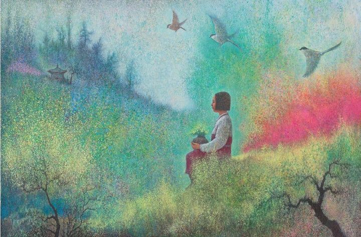 박항률, 저 너머에, 2024, Acrylic on canvas, 130 x 194cm 51.2 x 76.4in. *재판매 및 DB 금지