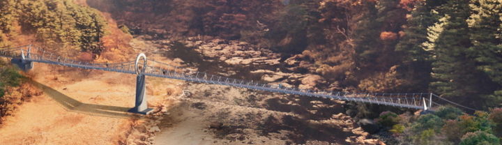 영동 월류봉 출렁다리 조감도(사진=영동군 제공) *재판매 및 DB 금지