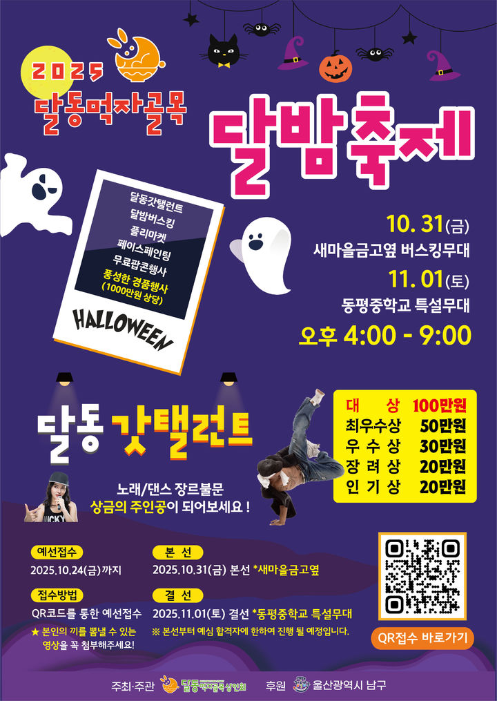 울산 달동먹자골목 31일~11월1일 '달밤축제'