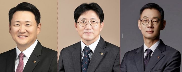 [서울=뉴시스] 김우석 ㈜한화 건설부문 대표 내정자, 양기원 한화임팩트 대표 내정자. 김재현 한화세미텍 대표 내정자.(사진=한화그룹 제공) 2025.10.28. photo@newsis.com *재판매 및 DB 금지