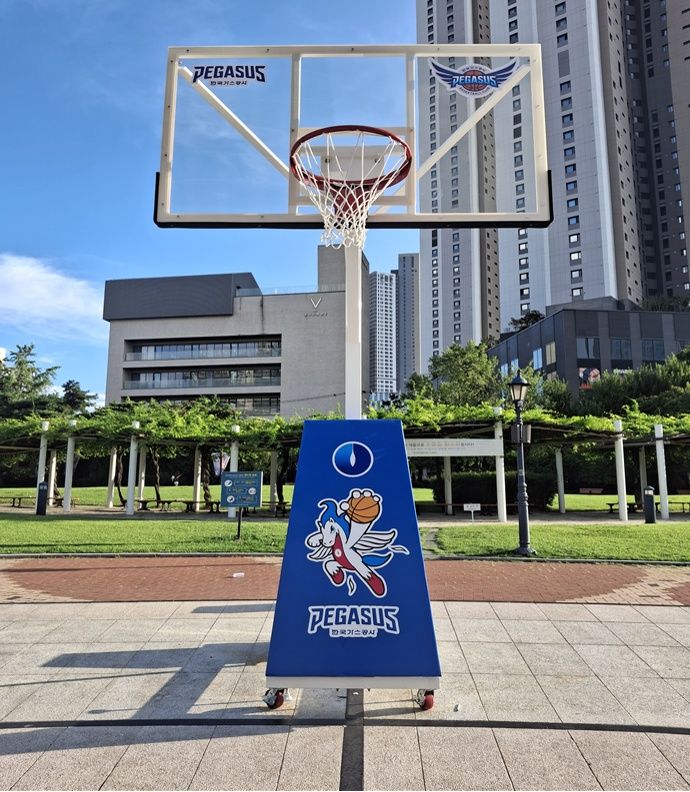[서울=뉴시스] 프로농구 대구 한국가스공사, 대구 지역 농구대 교체. (사진 = 한국가스공사 제공) *재판매 및 DB 금지