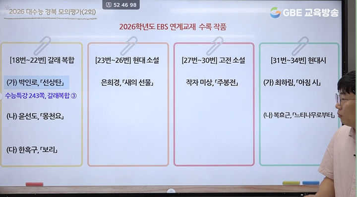 [안동=뉴시스] 도내 우수 교사 온라인 강의. (사진=경북교육청 제공) 2025.10.29. photo@newsis.com *재판매 및 DB 금지