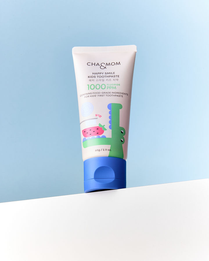 [서울=뉴시스] 차앤맘 해피 스마일 키즈 치약 (사진=차바이오F&C 제공) 2025.10.29. photo@newsis.com *재판매 및 DB 금지