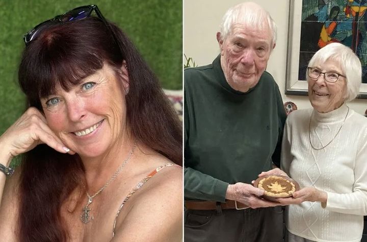 [뉴시스]동반 존엄사를 선택한 부부(오른쪽)과 그들의 딸인 코린(왼쪽)의 사진이다. (사진 = Corinne Gregory Sharpe 페이스북 캡처) *재판매 및 DB 금지