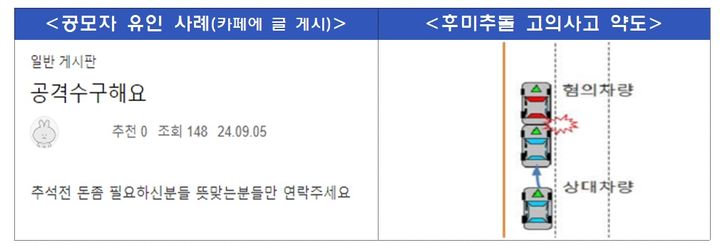 [서울=뉴시스] 보험사기 알선·유인 기획조사 결과 이미지. (사진=금융위원회 제공) 2025.10.29. photo@newsis.com *재판매 및 DB 금지
