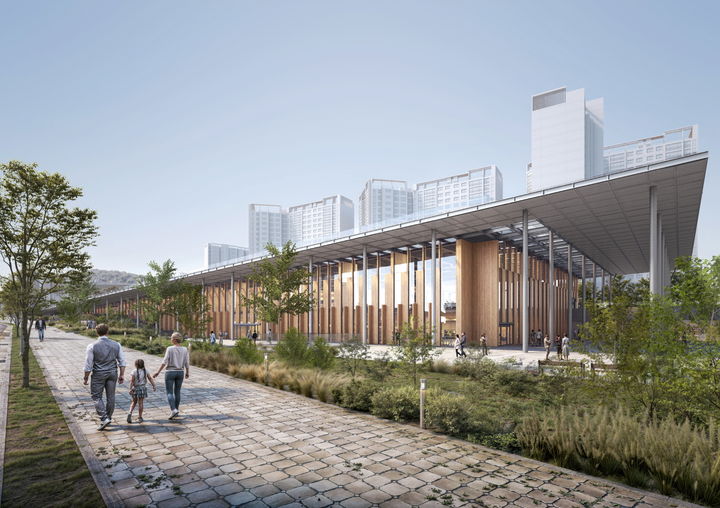 [서울=뉴시스] 서울시립동대문도서관 투시도. 2025.10.29. (자료=동대문구 제공) *재판매 및 DB 금지