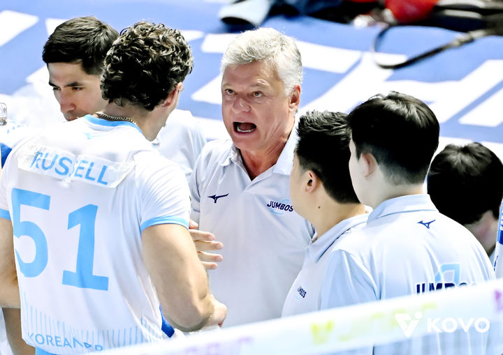 남자 프로배구 대한항공의 외국인 선수 카일 러셀. (사진=KOVO 제공). 2025.10.23. *재판매 및 DB 금지