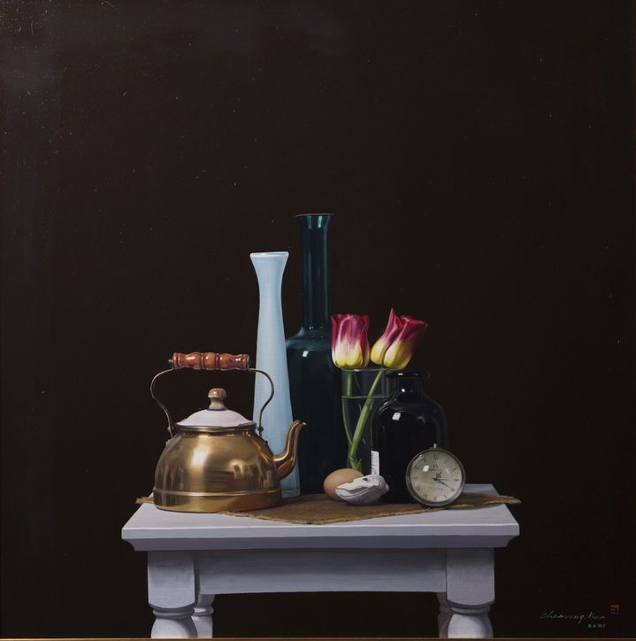 구자승, 주전자 있는 정물 2021 Oil on canvas 100x100cm-s *재판매 및 DB 금지