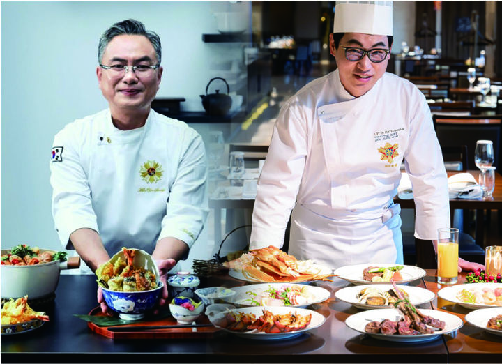 [부산=뉴시스] 부산 롯데호텔은 오는 11월14일 저녁식사 시간대에 호텔 43층 일식당 모모야마에서 김봉곤 총괄셰프와 안유성 명장(광주 가메 일식 오너 셰프)이 함께하는 미식 갈라디너를 개최한다고 29일 밝혔다. (사진=롯데호텔 제공) 2025.10.29. photo@newsis.com *재판매 및 DB 금지