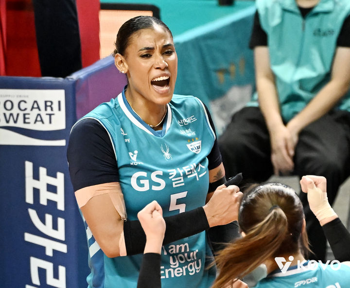 [서울=뉴시스]여자배구 GS칼텍스 실바. (사진=KOVO 제공)