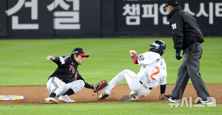 심우준 도루 실패