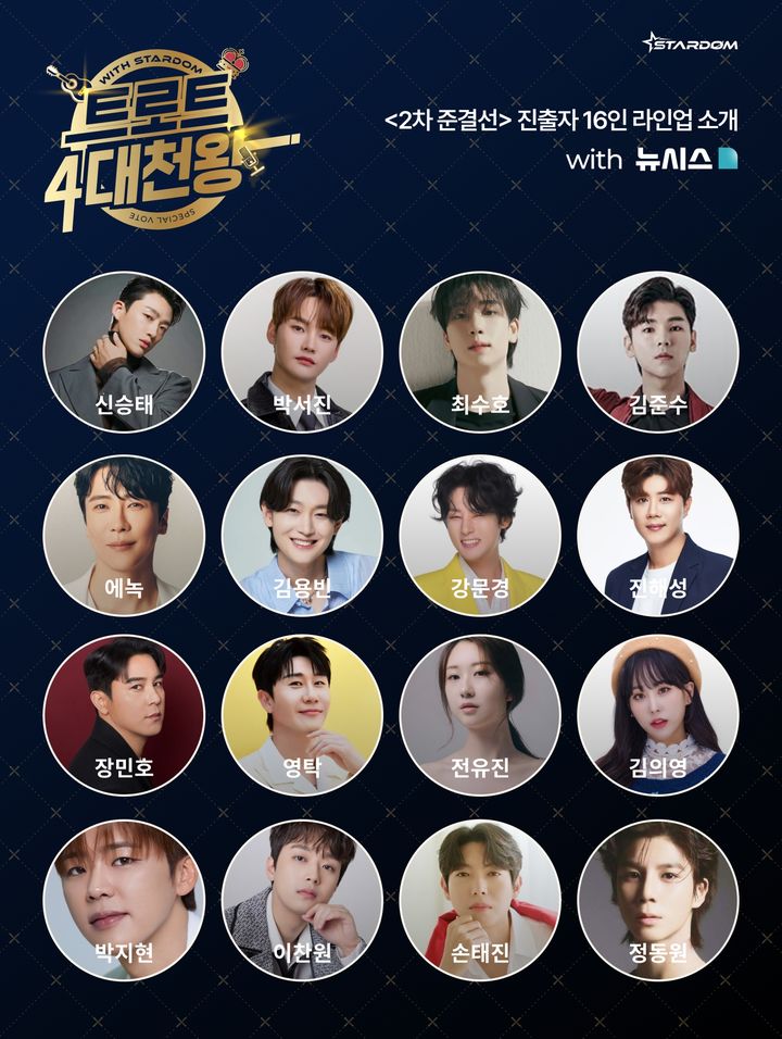 '트로트 4대천왕' 2차 준결선 진출자