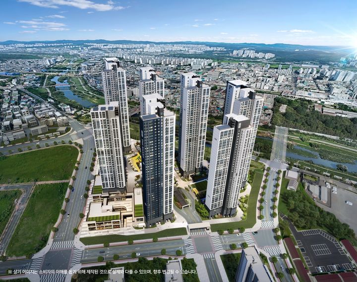 더샵 오산역아크시티 조감도. (사진=포스코이앤씨 제공) *재판매 및 DB 금지