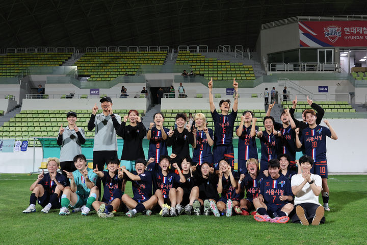 [서울=뉴시스] 여자축구 WK리그 서울시청. (사진=한국여자축구연맹 제공) *재판매 및 DB 금지
